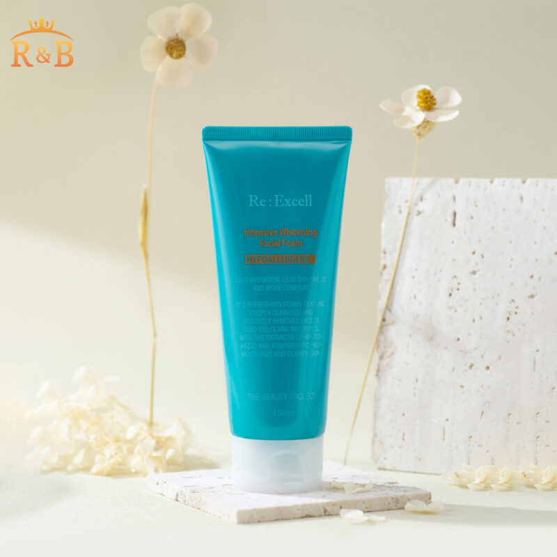 Re Excell Hypo Allergenic Intensive Whitening Facial Foam, 130ml - Image 2
