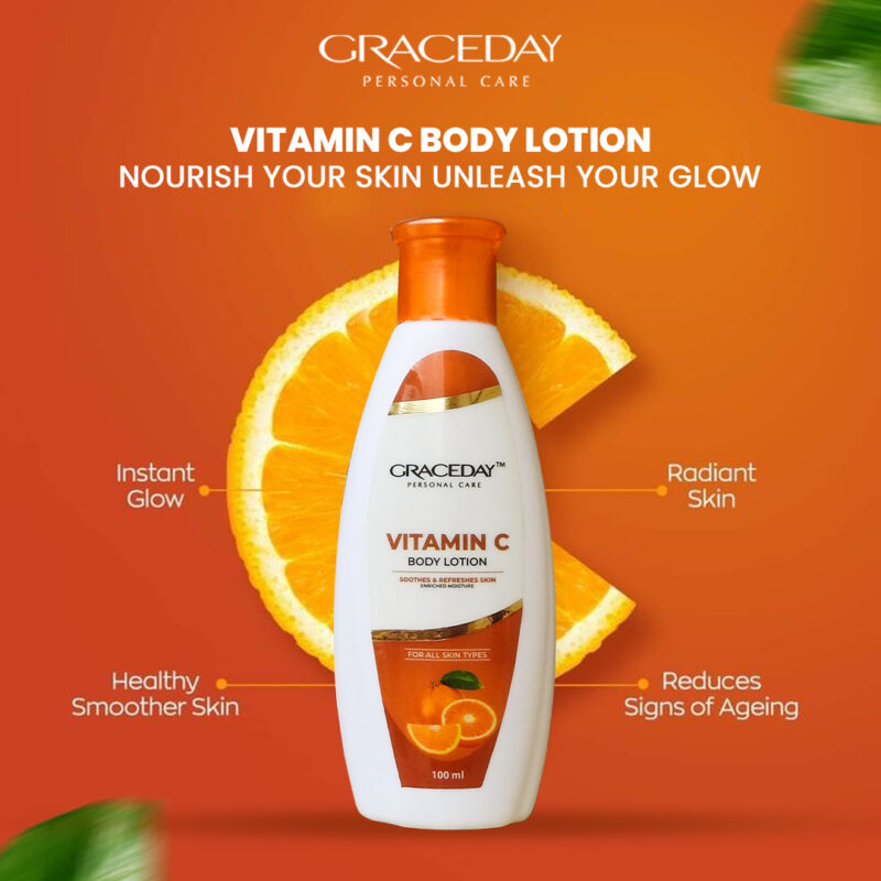 Graceday Vitamin C Body Moisturizing Lotion – Brighten & Hydrate Your Skin - Image 2
